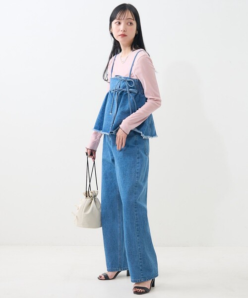 FREAK'S STORE(フリークスストア)の「マルチウェイ ビスチェ付き デニムパンツ(デニムパンツ・レディース・ブルー/ブラック・フリ-)」の17枚目の写真