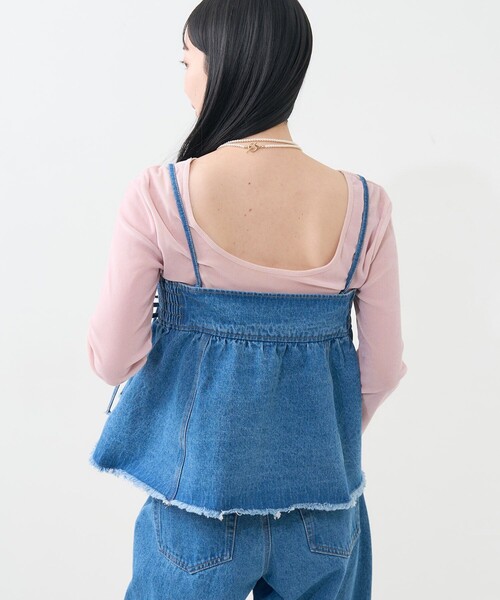 FREAK'S STORE(フリークスストア)の「マルチウェイ ビスチェ付き デニムパンツ(デニムパンツ・レディース・ブルー/ブラック・フリ-)」の19枚目の写真