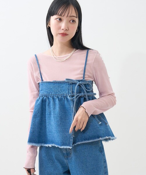 FREAK'S STORE(フリークスストア)の「マルチウェイ ビスチェ付き デニムパンツ(デニムパンツ・レディース・ブルー/ブラック・フリ-)」の21枚目の写真