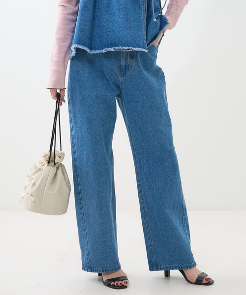 FREAK'S STORE(フリークスストア)の「マルチウェイ ビスチェ付き デニムパンツ(デニムパンツ・レディース・ブルー/ブラック・フリ-)」の22枚目の写真