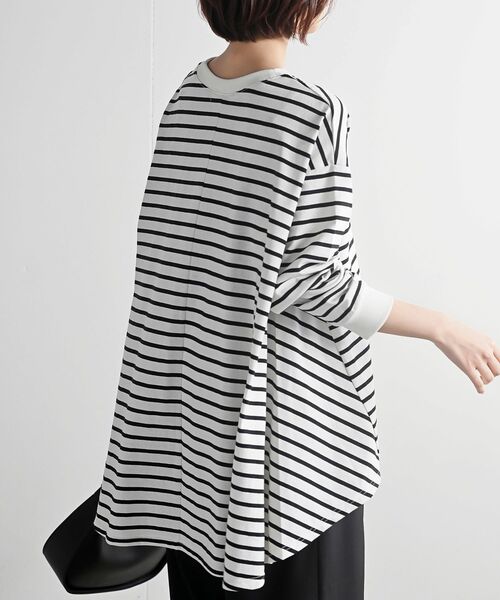 rps（アールピーエス）の「ＢＡＣＫフレアーテントラインロンＴ（Tシャツ/カットソー・レディース・チャコールグレー/ブラック/オフホワイト/ホワイト系その他2/ミント/アイボリー/その他・フリー）」の15枚目の写真