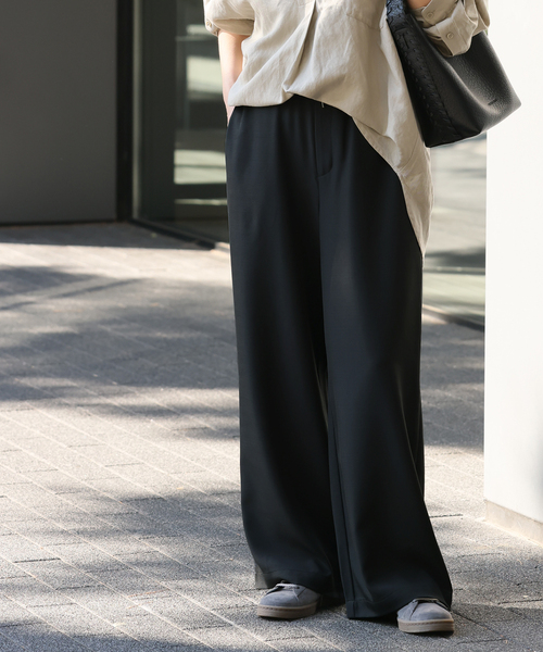 JOURNAL STANDARD(ジャーナルスタンダード)の「ワイドイージーパンツ(その他パンツ・レディース・バーガンディー/ブラック/チャコールグレー・36/38)」の9枚目の写真