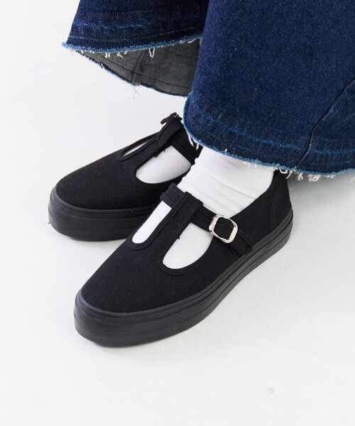 FREAK'S STORE（フリークスストア）の「限定展開　厚底 Tストラップシューズ（その他シューズ・レディース・ブラック/レオパード/オフホワイト・24.0cm/23.5cm/23.0cm）」の2枚目の写真