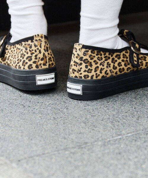 FREAK'S STORE（フリークスストア）の「限定展開　厚底 Tストラップシューズ（その他シューズ・レディース・ブラック/レオパード/オフホワイト・24.0cm/23.5cm/23.0cm）」の7枚目の写真