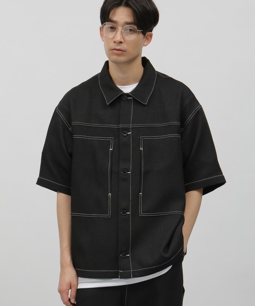 LAKOLE（ラコレ）の「ブッチャーワークステッチシャツ/108968（シャツ/ブラウス・メンズ・ブラック/オリーブ/ブラウン・X-LARGE/LARGE/MEDIUM）」の19枚目の写真