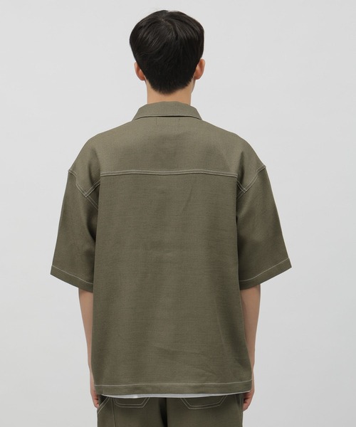 LAKOLE（ラコレ）の「ブッチャーワークステッチシャツ/108968（シャツ/ブラウス・メンズ・ブラック/オリーブ/ブラウン・X-LARGE/LARGE/MEDIUM）」の17枚目の写真