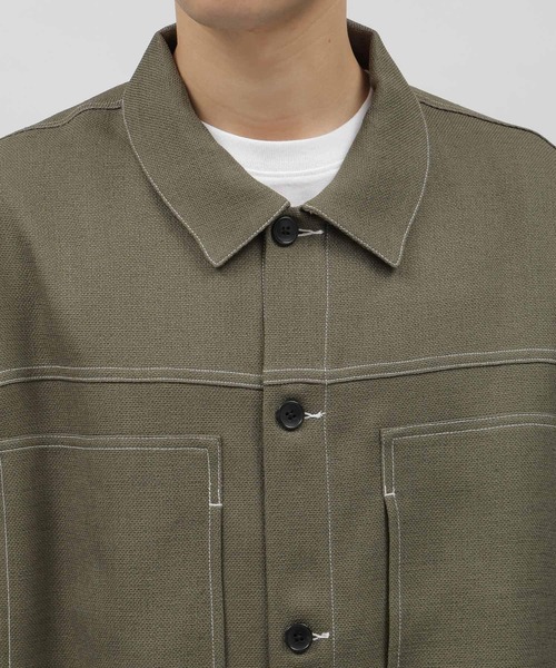 LAKOLE（ラコレ）の「ブッチャーワークステッチシャツ/108968（シャツ/ブラウス・メンズ・ブラック/オリーブ/ブラウン・X-LARGE/LARGE/MEDIUM）」の6枚目の写真