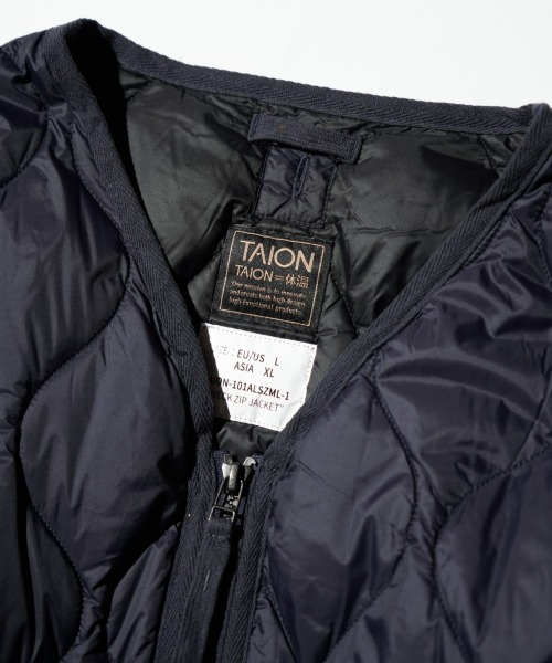 TAION / タイオン MILITARY V-NECK W-ZIP JACKET (TAION-101ALSZML-1