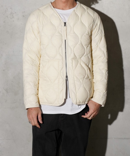 TAION(タイオン)の「TAION / タイオン MILITARY V-NECK W-ZIP JACKET (TAION-101ALSZML-1) ミリタリー VネックWジップ ダウンジャケット ソフトシェル(ダウンジャケット/コート・メンズ・ダークネイビー/ブラック/オリーブ/オフホワイト/カモフラージュ・MEDIUM/LARGE/SMALL/X-LARGE/XX-LARGE)」の22枚目の写真