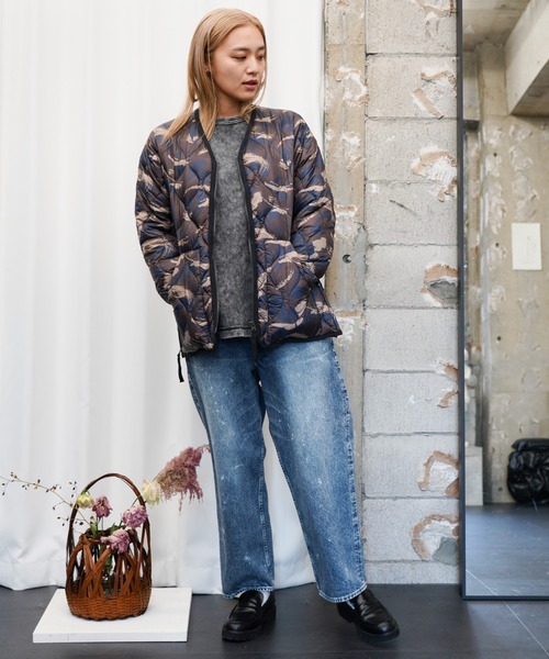 TAION(タイオン)の「TAION / タイオン MILITARY V-NECK W-ZIP JACKET (TAION-101ALSZML-1) ミリタリー VネックWジップ ダウンジャケット ソフトシェル(ダウンジャケット/コート・メンズ・ダークネイビー/ブラック/オリーブ/オフホワイト/カモフラージュ・MEDIUM/LARGE/SMALL/X-LARGE/XX-LARGE)」の21枚目の写真