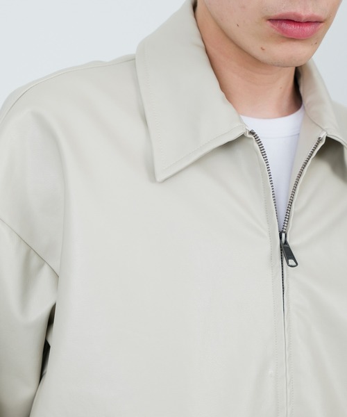  j.n.r.d（ジェー・エヌ・アール・ディー）の「j.n.r.d/フェイクレザーブルゾン（ブルゾン・メンズ・ベージュ系その他/ブラック・L/LL/M）」の12枚目の写真