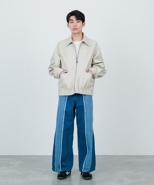  j.n.r.d（ジェー・エヌ・アール・ディー）の「j.n.r.d/フェイクレザーブルゾン（ブルゾン・メンズ・ベージュ系その他/ブラック・L/LL/M）」の16枚目の写真