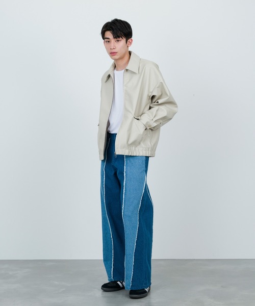  j.n.r.d（ジェー・エヌ・アール・ディー）の「j.n.r.d/フェイクレザーブルゾン（ブルゾン・メンズ・ベージュ系その他/ブラック・L/LL/M）」の17枚目の写真