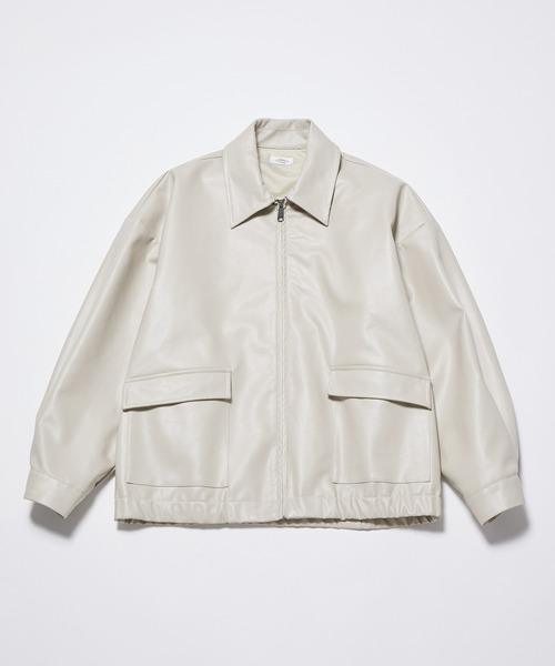  j.n.r.d（ジェー・エヌ・アール・ディー）の「j.n.r.d/フェイクレザーブルゾン（ブルゾン・メンズ・ベージュ系その他/ブラック・L/LL/M）」の18枚目の写真