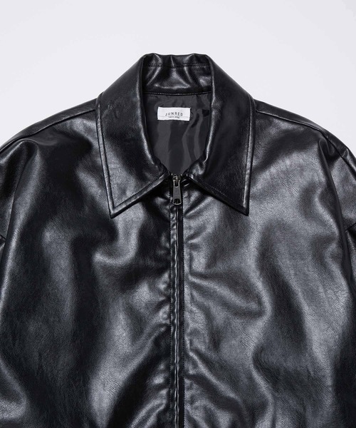  j.n.r.d（ジェー・エヌ・アール・ディー）の「j.n.r.d/フェイクレザーブルゾン（ブルゾン・メンズ・ベージュ系その他/ブラック・L/LL/M）」の21枚目の写真