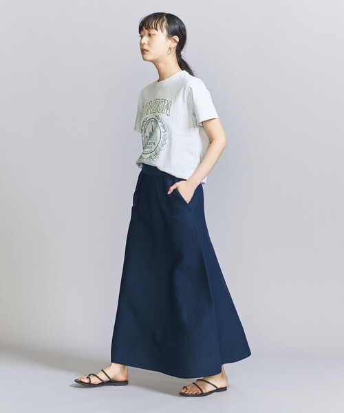 BEAUTY&YOUTH UNITED ARROWS(ビューティーアンドユースユナイテッドアローズ)の「【WEB限定】ドロースト ニットプルオーバー&フレアスカート -3WAY-(ワンピース・レディース・ネイビー/ベージュ/ブラック・FREE)」の11枚目の写真