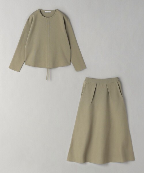 BEAUTY&YOUTH UNITED ARROWS(ビューティーアンドユースユナイテッドアローズ)の「【WEB限定】ドロースト ニットプルオーバー&フレアスカート -3WAY-(ワンピース・レディース・ネイビー/ベージュ/ブラック・FREE)」の19枚目の写真