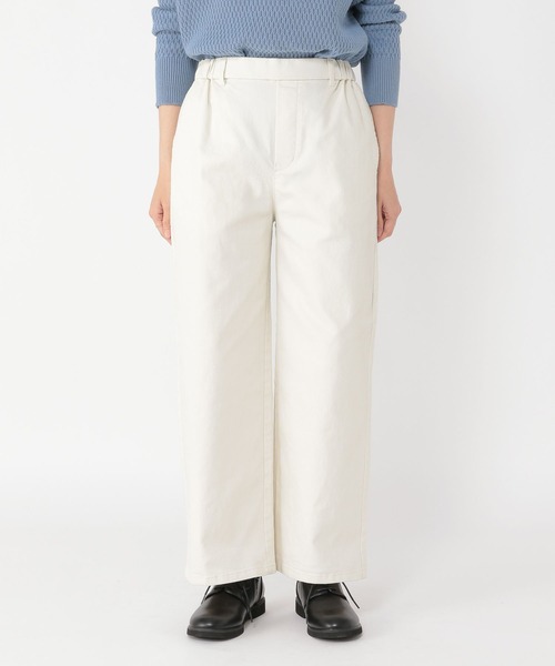 studio CLIP（スタディオクリップ）の「【スッキリ春らくパンツ】スッキリストレートパンツ[プチ・プラスサイズあり]（その他パンツ・レディース・ネイビー/オフホワイト/ピンク/グレー・SMALL/LARGE/MEDIUM/ﾌﾘｰ(L)/PF）」の19枚目の写真