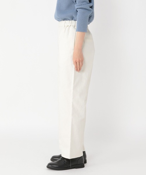 studio CLIP（スタディオクリップ）の「【スッキリ春らくパンツ】スッキリストレートパンツ[プチ・プラスサイズあり]（その他パンツ・レディース・ネイビー/オフホワイト/ピンク/グレー・SMALL/LARGE/MEDIUM/ﾌﾘｰ(L)/PF）」の20枚目の写真