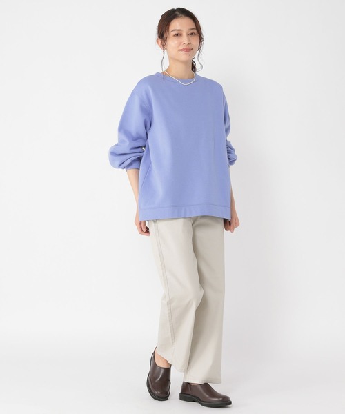 studio CLIP（スタディオクリップ）の「【スッキリ春らくパンツ】スッキリストレートパンツ[プチ・プラスサイズあり]（その他パンツ・レディース・ネイビー/オフホワイト/ピンク/グレー・SMALL/LARGE/MEDIUM/ﾌﾘｰ(L)/PF）」の14枚目の写真