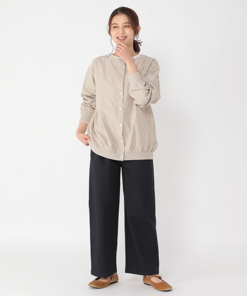 studio CLIP（スタディオクリップ）の「【スッキリ春らくパンツ】スッキリストレートパンツ[プチ・プラスサイズあり]（その他パンツ・レディース・ネイビー/オフホワイト/ピンク/グレー・SMALL/LARGE/MEDIUM/ﾌﾘｰ(L)/PF）」の16枚目の写真