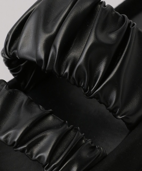A part by(アパートバイ)の「ギャザープラットフォーム(サンダル・レディース・シルバー/ブラック・LARGE/MEDIUM)」の14枚目の写真