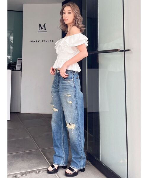 GYDA（ジェイダ）の「2WAYフリルオフショルブラウス（シャツ/ブラウス・レディース・オフホワイト/ブラック/その他1・FREE）」の10枚目の写真