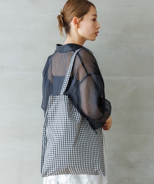 LAKOLE(ラコレ)の「3パーテーショントートバッグ / 110642(トートバッグ・レディース・ブラック/ライトグリーン/シルバー/チェック/ネイビー/グレー/その他7・FREE)」の7枚目の写真