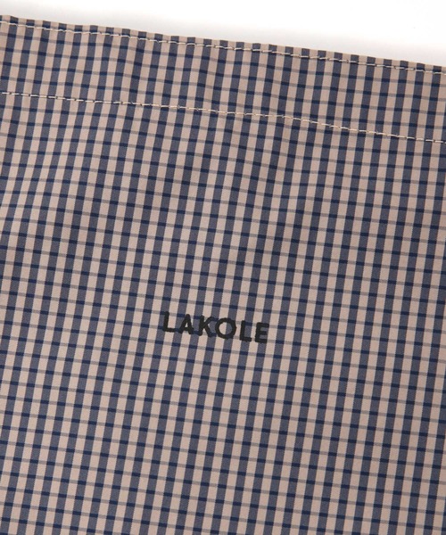 LAKOLE(ラコレ)の「3パーテーショントートバッグ / 110642(トートバッグ・レディース・ブラック/ライトグリーン/シルバー/チェック/ネイビー/グレー/その他7・FREE)」の9枚目の写真