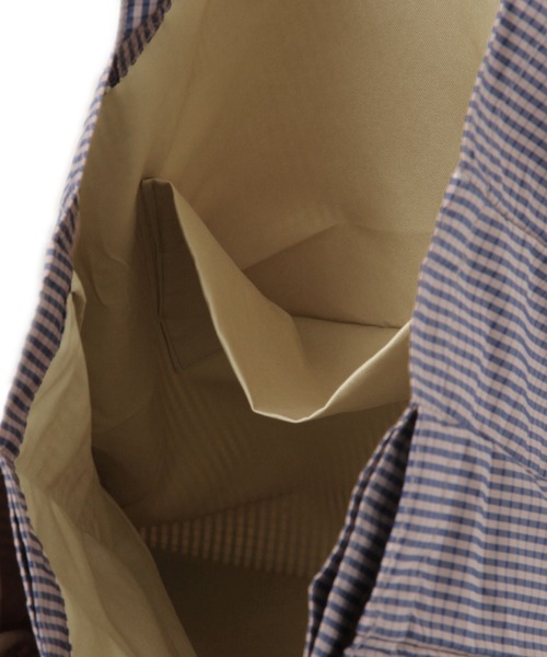 LAKOLE(ラコレ)の「3パーテーショントートバッグ / 110642(トートバッグ・レディース・ブラック/ライトグリーン/シルバー/チェック/ネイビー/グレー/その他7・FREE)」の10枚目の写真