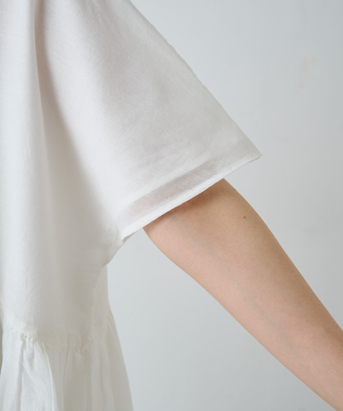 PUAL CE CIN（ピュアルセシン）の「【WEB限定】インドボイルチュニック（シャツ/ブラウス・レディース・ブルー/オフホワイト/ブラック/ブラウン・FREE）」の22枚目の写真