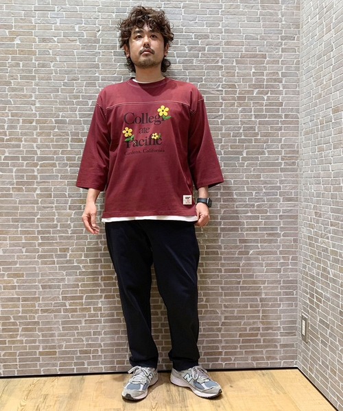 Collegiate Pacific(カレッジエイトパシフィック)の「Collegiate Pacific(カレッジエイト パシフィック)フットボールTシャツ(Tシャツ/カットソー・メンズ・グレー/ワインレッド/チャコールグレー・X-LARGE/LARGE/MEDIUM/SMALL)」の12枚目の写真
