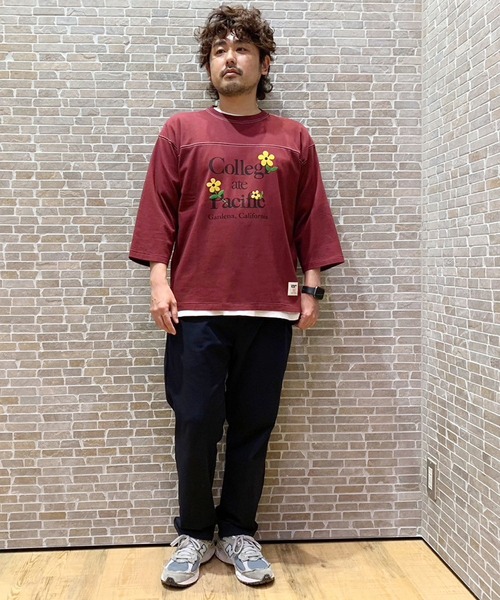 Collegiate Pacific(カレッジエイトパシフィック)の「Collegiate Pacific(カレッジエイト パシフィック)フットボールTシャツ(Tシャツ/カットソー・メンズ・グレー/ワインレッド/チャコールグレー・X-LARGE/LARGE/MEDIUM/SMALL)」の13枚目の写真