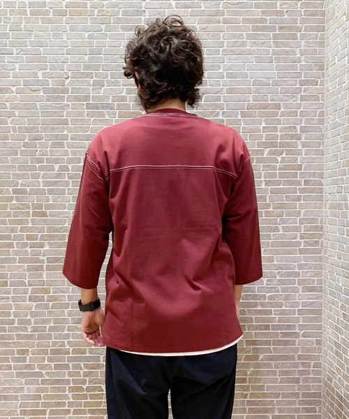 Collegiate Pacific(カレッジエイトパシフィック)の「Collegiate Pacific(カレッジエイト パシフィック)フットボールTシャツ(Tシャツ/カットソー・メンズ・グレー/ワインレッド/チャコールグレー・X-LARGE/LARGE/MEDIUM/SMALL)」の14枚目の写真