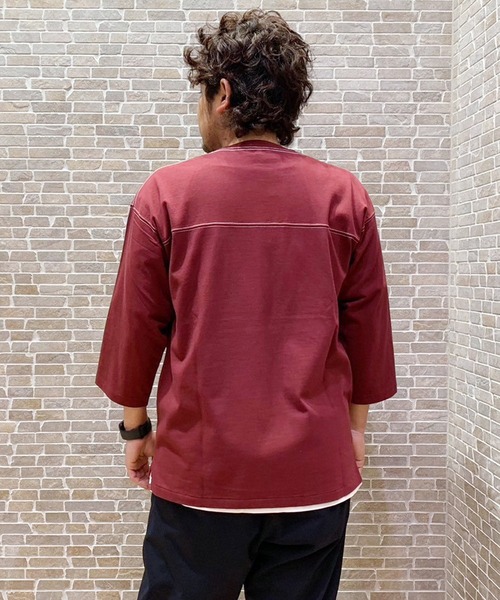 Collegiate Pacific(カレッジエイトパシフィック)の「Collegiate Pacific(カレッジエイト パシフィック)フットボールTシャツ(Tシャツ/カットソー・メンズ・グレー/ワインレッド/チャコールグレー・X-LARGE/LARGE/MEDIUM/SMALL)」の15枚目の写真