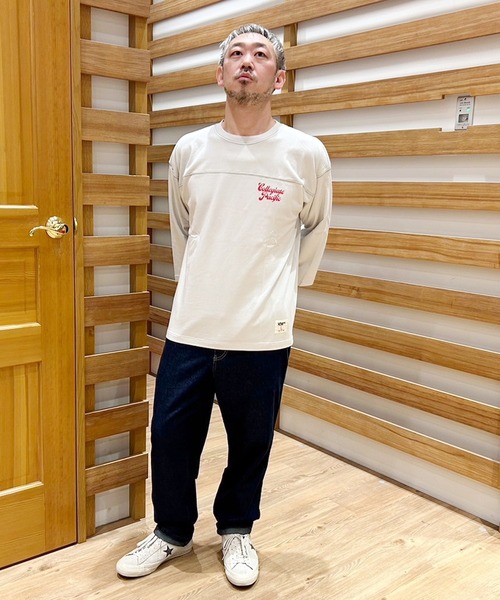 Collegiate Pacific(カレッジエイトパシフィック)の「Collegiate Pacific(カレッジエイト パシフィック)フットボールTシャツ(Tシャツ/カットソー・メンズ・グレー/ワインレッド/チャコールグレー・X-LARGE/LARGE/MEDIUM/SMALL)」の16枚目の写真