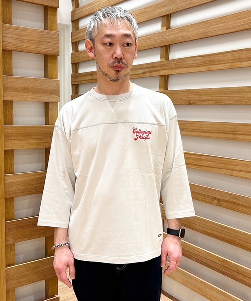 Collegiate Pacific(カレッジエイトパシフィック)の「Collegiate Pacific(カレッジエイト パシフィック)フットボールTシャツ(Tシャツ/カットソー・メンズ・グレー/ワインレッド/チャコールグレー・X-LARGE/LARGE/MEDIUM/SMALL)」の19枚目の写真