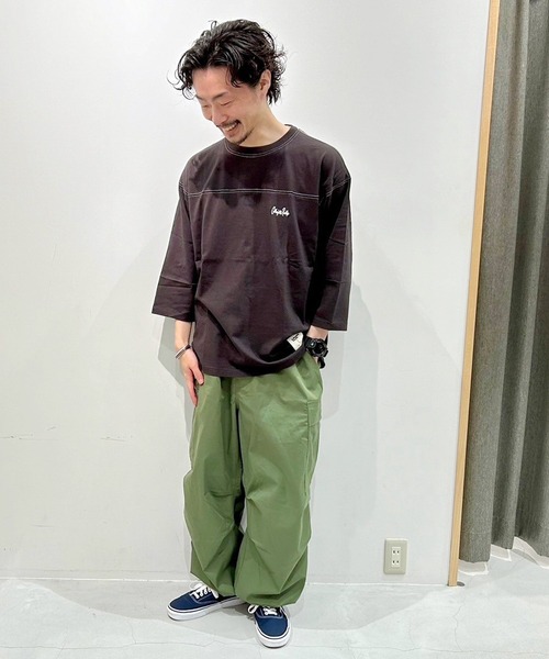 Collegiate Pacific(カレッジエイトパシフィック)の「Collegiate Pacific(カレッジエイト パシフィック)フットボールTシャツ(Tシャツ/カットソー・メンズ・グレー/ワインレッド/チャコールグレー・X-LARGE/LARGE/MEDIUM/SMALL)」の6枚目の写真