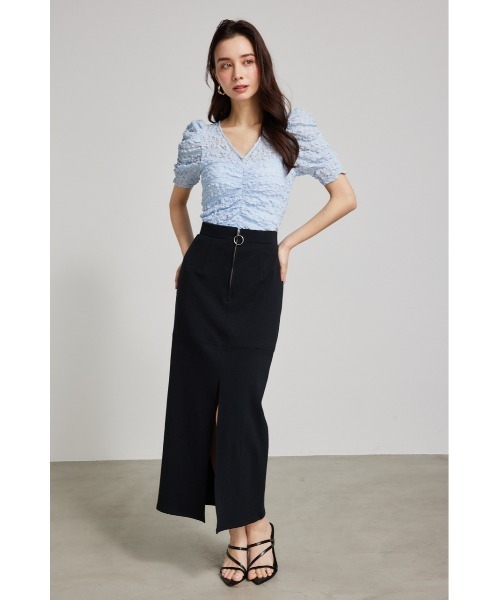 rienda(リエンダ)の「ディープスリットタイトカットスカート 春服(スカート・レディース・ブラック/ベージュ/ピンク・SMALL/MEDIUM)」の9枚目の写真