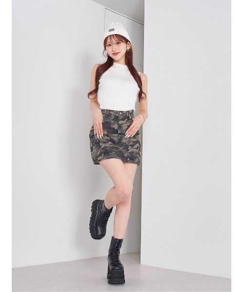 Darich(ダーリッチ)の「カモフラミニスカート(スカート・レディース・カモフラージュ・S/M)」の7枚目の写真