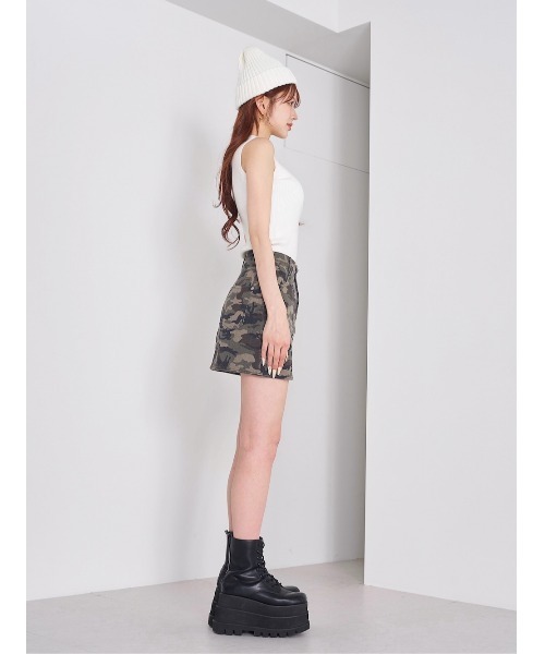 Darich(ダーリッチ)の「カモフラミニスカート(スカート・レディース・カモフラージュ・S/M)」の8枚目の写真