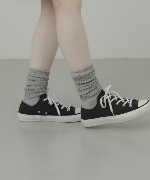 SMELLY(スメリー)の「ムジリブルーズソックス(ソックス/靴下・レディース・アイボリー/ブラック/グレー・23-25)」の20枚目の写真