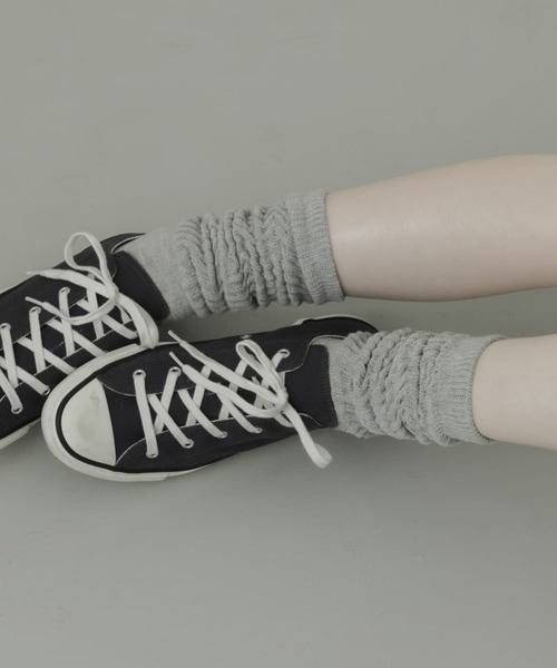 SMELLY(スメリー)の「ムジリブルーズソックス(ソックス/靴下・レディース・アイボリー/ブラック/グレー・23-25)」の22枚目の写真