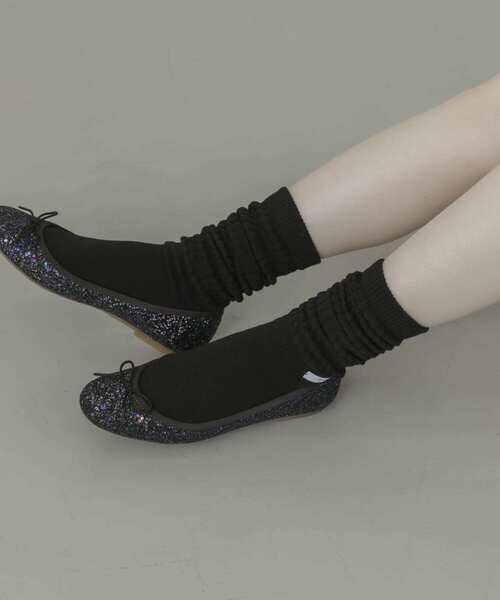 SMELLY(スメリー)の「ムジリブルーズソックス(ソックス/靴下・レディース・アイボリー/ブラック/グレー・23-25)」の14枚目の写真