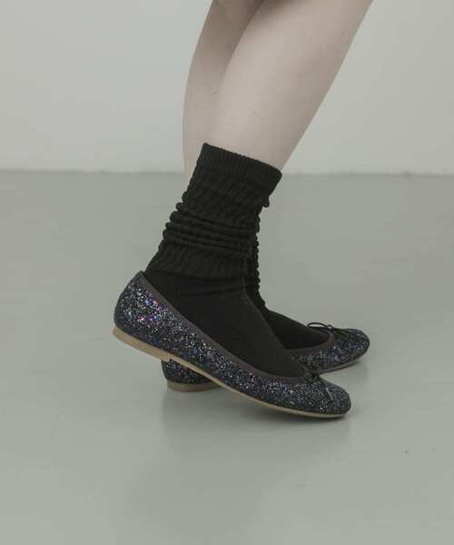 SMELLY(スメリー)の「ムジリブルーズソックス(ソックス/靴下・レディース・アイボリー/ブラック/グレー・23-25)」の16枚目の写真