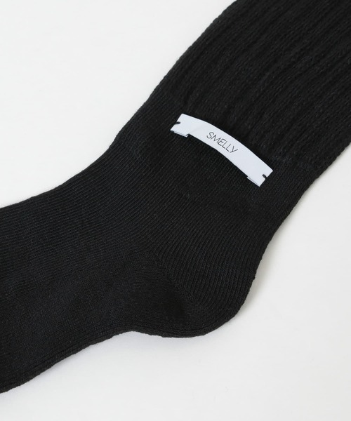 SMELLY(スメリー)の「ムジリブルーズソックス(ソックス/靴下・レディース・アイボリー/ブラック/グレー・23-25)」の10枚目の写真