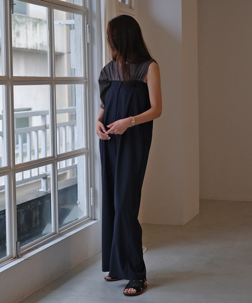 AKTE（アクテ）の「ベアロンパース（つなぎ/オールインワン・レディース・ネイビー/ホワイト・1/2/2T）」の18枚目の写真