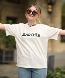 MARCHER-ビジューロゴＴシャツ