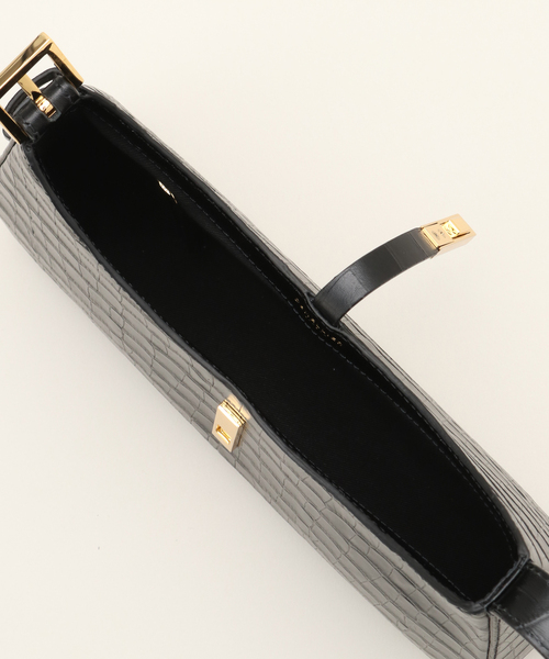 DEMELLIER LONDON（デメリエーロンドン）の「【DEMELLIER/デメリエー】TOKYO CROC：ハンドバッグ（ハンドバッグ・レディース・ブラック・FREE）」の6枚目の写真