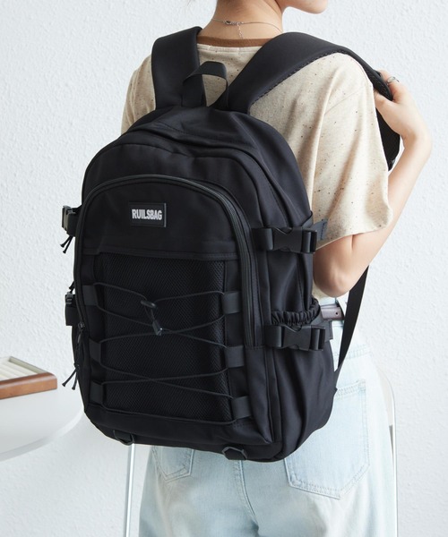 PACKING リュックサック 黒 大容量 セール】大容量バックパック/サックリュック(バックパック
